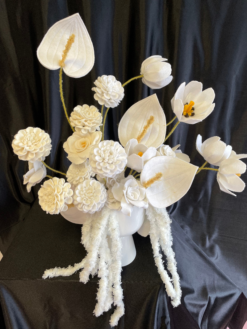 Boeket met witte bloemen
